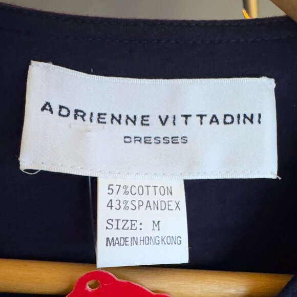 Adrienne Vittadini NWT Navy w Gold Buttons Long Sleeved Dress - Picture 5 of 16